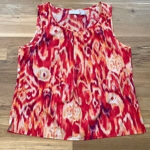 CHICO’S Crewneck Sleeveless Abstract Print Blouse Women’s 2